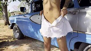 i'm monika fox, enjoying the outdoors under a tree