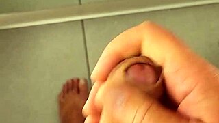 Public masturbation in dressing room booth