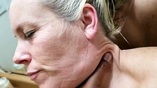 Amateur couple engages in bathroom counter sex