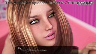 Final de Milfy City: Loira safada 18+ rouba namorado, chupa pau, engole gozo em jogo 3D proibido