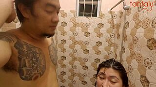 Hej, patrz jak lalka Tantaly i Andrea Masq połykają spermę