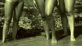 A csodálatos vintage hármas pornó világa