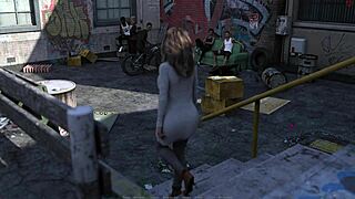 Смотри, как эта изменщица с масляными сиськами трахается в аниме игре похоти!