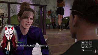 Ahlaksızlık Adımları - Oyuncu Tilki Kamusal Etek Altı Saksoyla Tahrik Ediyor Hentai Oyunu