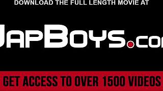 Wow! Twinks japonezi sug pule uriașe în acțiune 69 sălbatică!