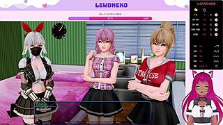 Vtuber Lewdneko domineert harem hotel deel 12