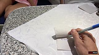 Cute girl lost at cards on a train. She paid with public doggystyle sex.