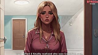 Futa Shemale Dominates Female Stepsister with Blowjob on Crowded Public Beach in 3D Hentai ASMR