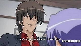 İkna edici öğrenci tüm kadın öğretmenleri sert hentai'de bozuyor