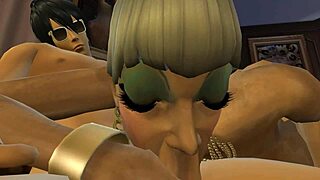 グラニー・トリート4 - 巨乳市長のブーティコール、騎乗位とパイズリ in シンズ4