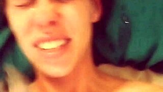 She skillfully makes him cum on her face