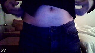 Retro blue film in hotel setting