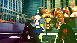 Hentai Anime Girl Dances Seductively In Game Scene