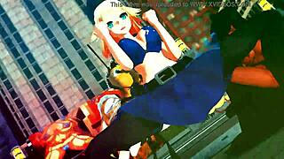 Hentai Anime Girl Dances Seductively In Game Scene