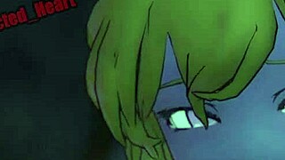 Jaune fucks Ruby and Yang in a wild threesome. Creampie and blowjob action ensues!