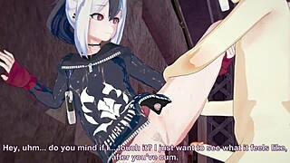 Blue archive goth girl Kayoko in 3D hentai action