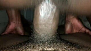 Intense Reverse Cowgirl Riding Action with Passionate Movements