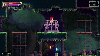 【スカーレット・メイデンの実況プレイ パート2】横スクロのローグライク2階層ボスまで攻略開始！