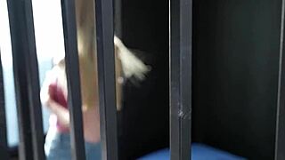 Chloe Rose bent over for monster cock in prison