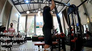 Flexible workout in thong panties