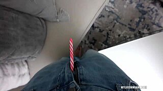 Asian slut craves hard christmas cock in wild action