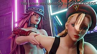 Stf Cammy Compilation Blowjob In 3D Action