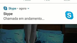 video call with a blonde girl