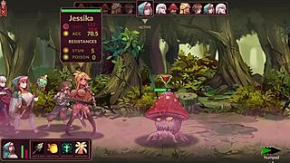 Jessica Curse Hentai Gameplay with Big Tits Lesbian Action