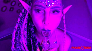 can pocahontas handle that big anal dildo?