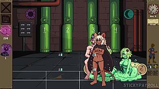 Hot thick anime girlfriend loves fucking big cock in hentai game part 2 😍