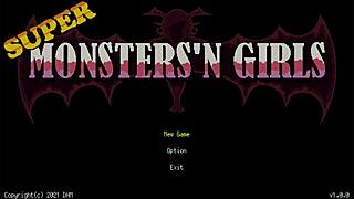 Super monsters n girls game where everything wants to touch you