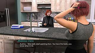 in dusklight manor, john fucks vampire clara thrice, cumming each time in this 3d game.