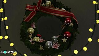 Winter Holiday Seduction: Liberty Lee in The Sims 4 Snowy Cartoon Teen 18+ Sex