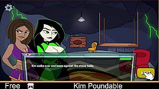 kim gets pounded in hentai parody game