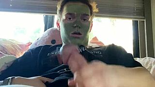 Watch this fit guy stroke his cock?