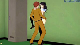 Saber and Rin feel intense passion