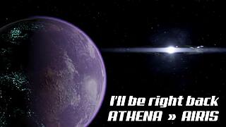 चतुर्बेट पर एथेना एयरिस की मुठ मारते देखा