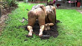 Dirty lesbian pussy action with intense hardcore vibes