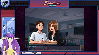 Watch Summertime Saga part 12 with goth cosplay and big tits action