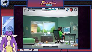 Watch Summertime Saga part 12 with goth cosplay and big tits action