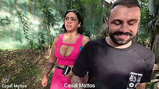 Mattos Couple's Day with Big Natural Tits Bent Over Doggystyle