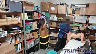 Cop catches teen in rough felony theft.