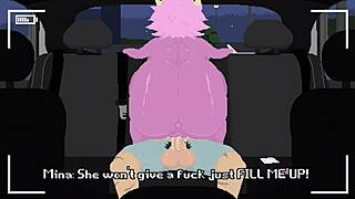 Is Mina Ready for Rough Car Sex with Monster Cock Riding?
