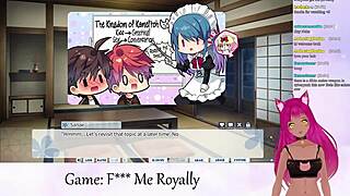 Is Vtuber LewdNeko ready for F Me Royally's seductive hentai?