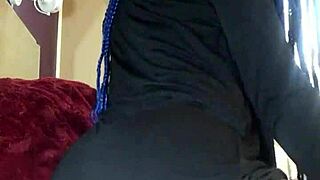 Ebony Girl Enjoys Fun Time In Bed With Thong And Panties