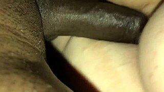 Caught in Raw Interracial Action with Monster Big Black Cock