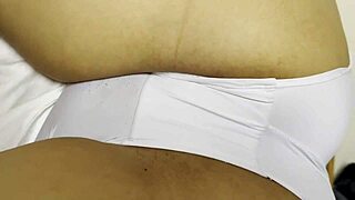 Latina Girlfriend Reveals White Panties And Cameltoe Close Up