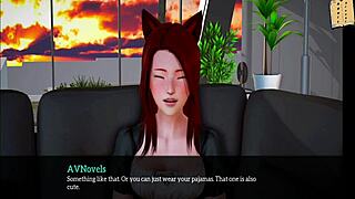 Redhead amateur with small tits big ass in homemade erotic family scene