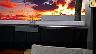 Redhead amateur with small tits big ass in homemade erotic family scene