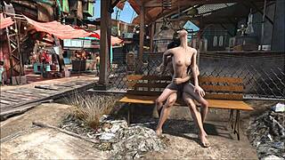 Fallout 4 Diamond City Public Fuck – Brunette Outdoor Hentai Cartoon Fucking?